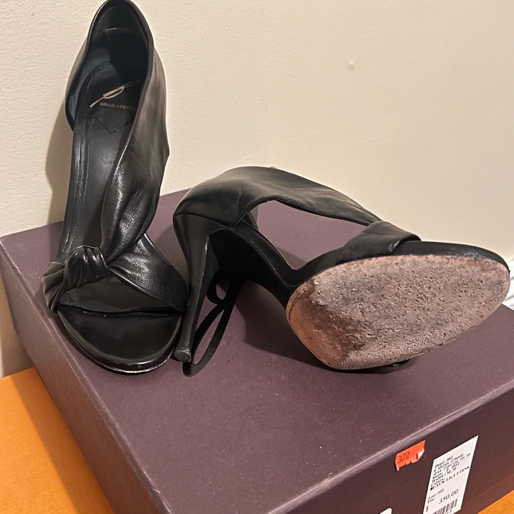 Brian Atwood beautiful black “Chryssa” heels, size 6. - Picture 4 of 5
